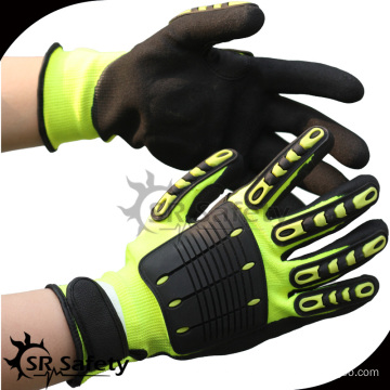 SRSAFETY heavy duty impact resistant oilfield work gloves